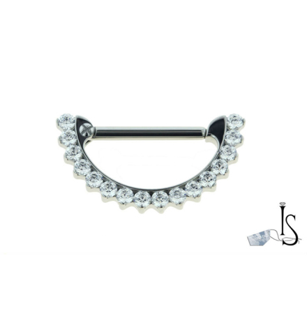 "Nipple Clicker", White Swarovski