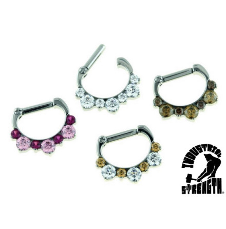 Septum Clicker "Helios" med 7 kloinfattade slipade stenar