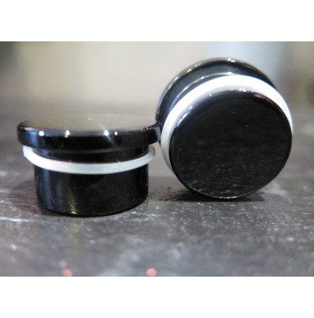 Obsidian Plug, single flare, Black