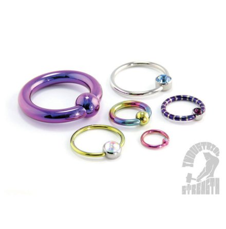 BCR, ring i titan (1,6 mm - 5,2 mm)