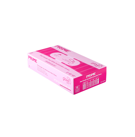 Glove Plus, Prime nitrile gloves, pink 100pcs - XS