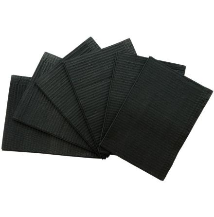 Medicom Dental Bibs, box of 500pcs, Black.