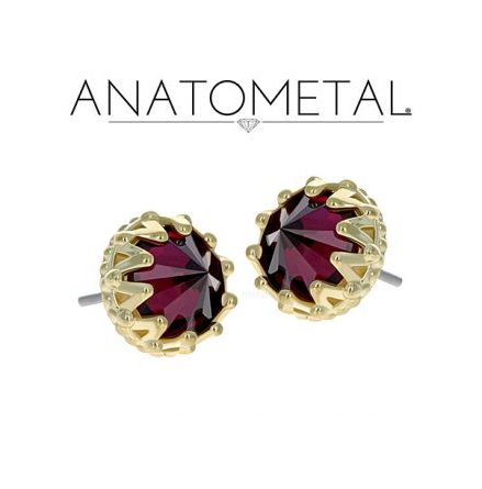 "KING"- 1.6 mm/2.0 mm med Inverted stone, 18k gold.