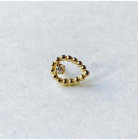 Pin with Beaded Sophie Tear - 6.5x5mm - 1.5mm Prong Set Gem,1.5mm CZ