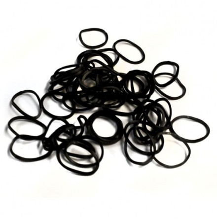 Rubber Band, Black 100pcs