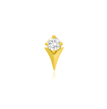 Tulip with CZ stone