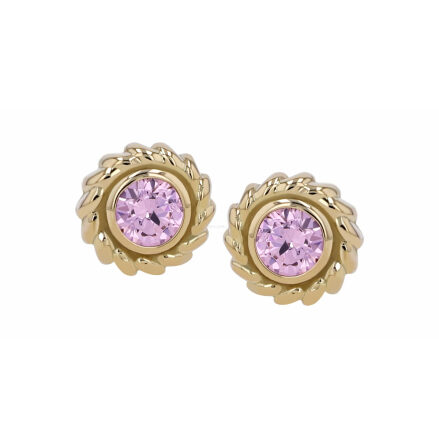 18k Gold Nusura with CZ, Pushfit