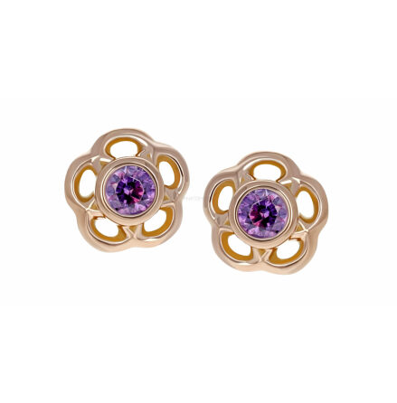 18k Gold TAMA with CZ, Pushfit