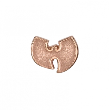 14k Pin With Wu-Tang Clan Logo - 5mm - Raised Edged & Sandblasted Hollows