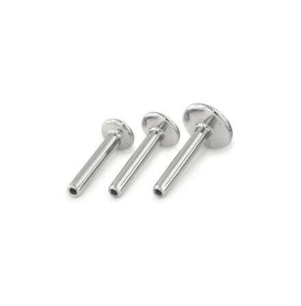 Labretsmycke utan g�ngor, 1mm (2st olika storlekar p� bakplattorna)