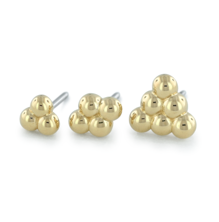 18K Gold, 3/4/6 Beads