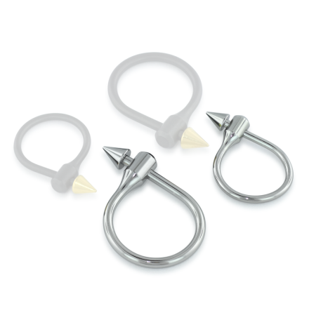 Original Gauntlet Titanium Illusion Ring w/ Stainless Steel Cone