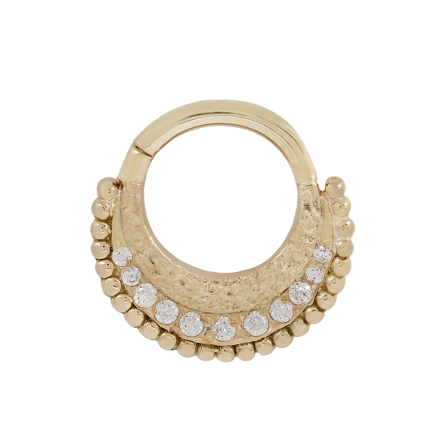 Gold War Horse with Gems