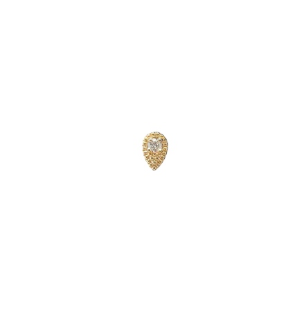 14K Yellow Gold Drop, 1 diamond, Pushpin
